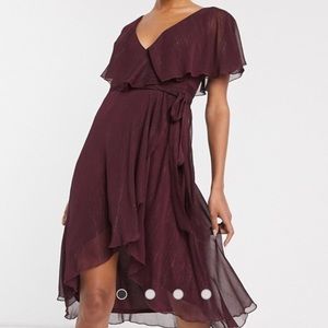 NWT - ASOS CAPE BACK MIDI DRESS